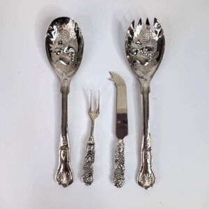 Silver Plated Vintage Serving Set (4)